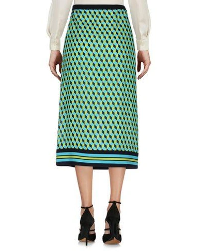 Shop Michael Kors Midi Skirts In Turquoise