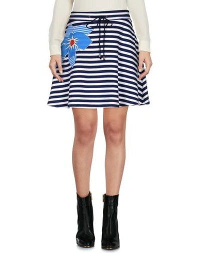 Shop Jil Sander Mini Skirt In Dark Blue