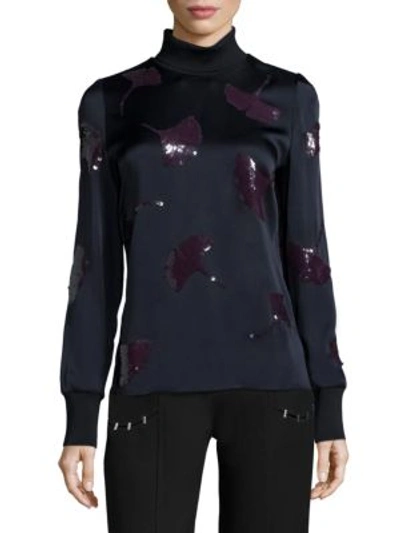 Shop 3.1 Phillip Lim / フィリップ リム Sequined Long Sleeve Top In Midnight