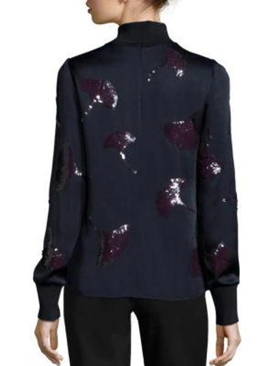 Shop 3.1 Phillip Lim / フィリップ リム Sequined Long Sleeve Top In Midnight