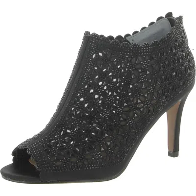 J. Reneé Radita Womens Satin Embellished Booties In Multi