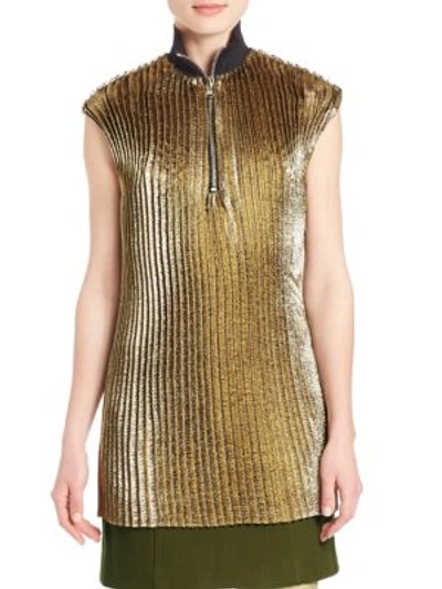 3.1 Phillip Lim / フィリップ リム Accordion Pleated Top In Gold