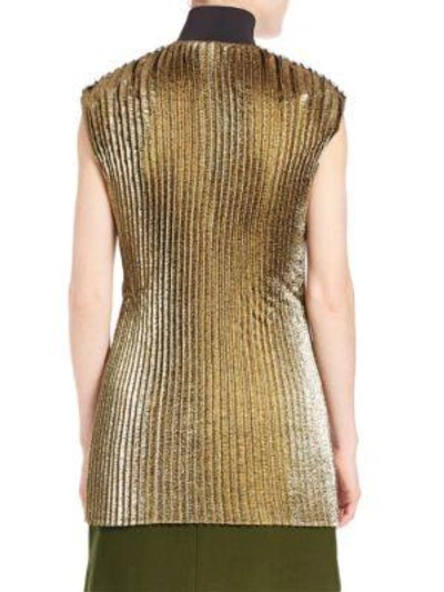 Shop 3.1 Phillip Lim / フィリップ リム Accordion Pleated Top In Gold
