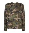 VALENTINO Camouflage Print Neoprene Sweatshirt