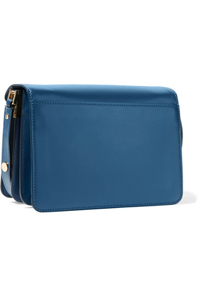 Shop Marni Trunk Leather Shoulder Bag