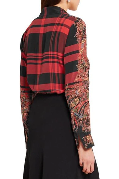 Shop Etro Printed Silk Shirt