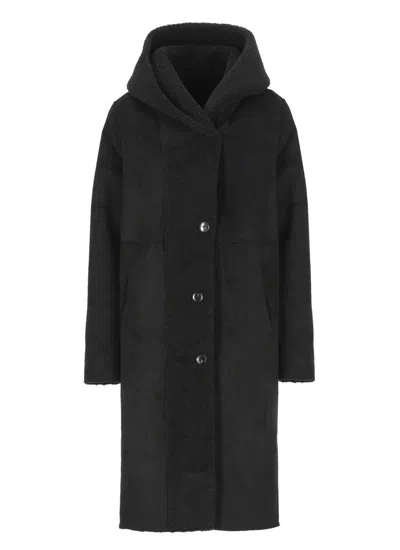 Valentini 1972 Eco Montone Coat In Black