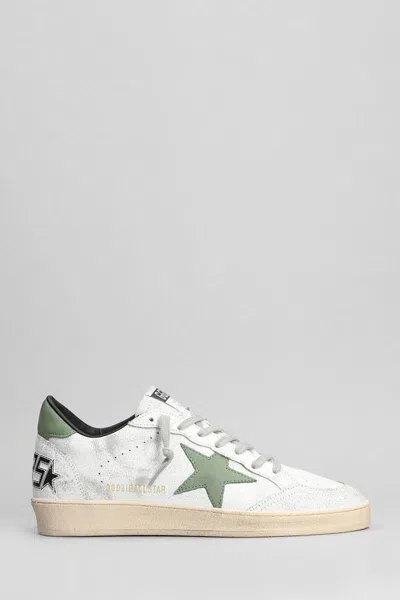 Golden Goose White Leather Sneakers In White