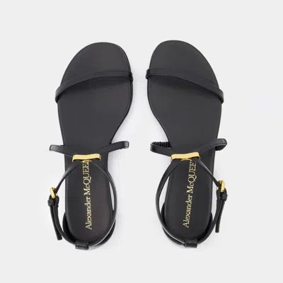 Alexander Mcqueen Ankle-strap Leather Sandals