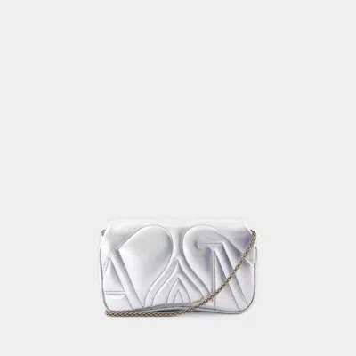 Alexander Mcqueen The Seal Mini Metallic Leather Crossbody Bag