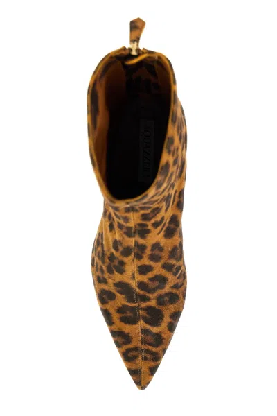 Aquazzura Montmartre 50 Leopard-print Suede Ankle Boots