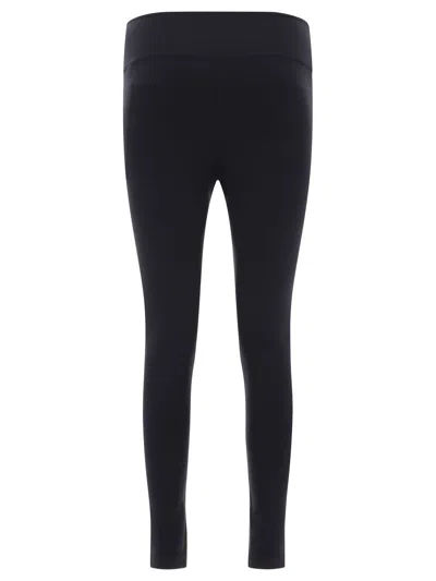 Balenciaga Reflective Logo Sports Leggings In Black