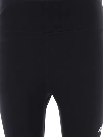 Balenciaga Reflective Logo Sports Leggings In Black