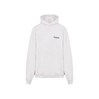 Balenciaga Off White Cotton Large Fit Hoodie