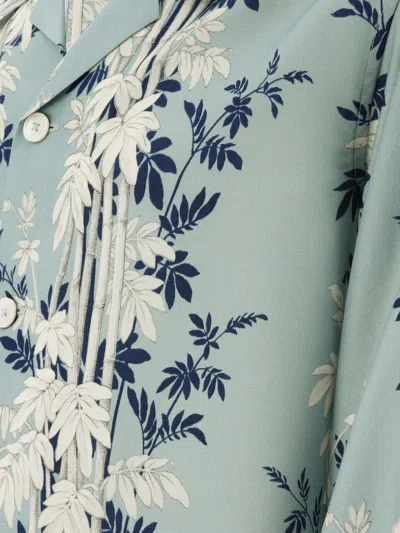 Bode Bamboo Forest Shirts Light Blue