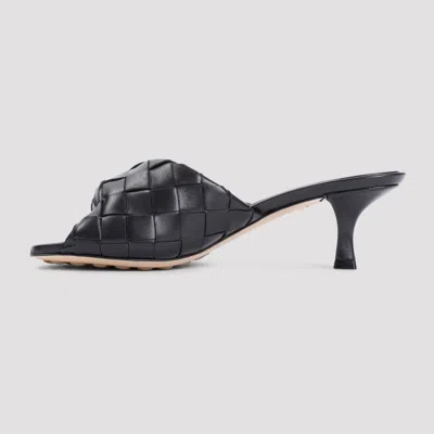 Bottega Veneta Interciato Woven Twist Mule Sandals