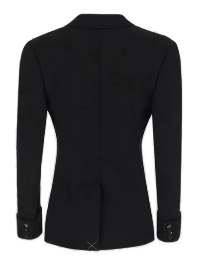 Bottega Veneta Structured Raffia Jacket For Women In Black