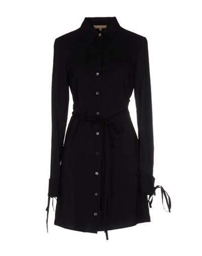 Michael Kors Shirt Dress In Black