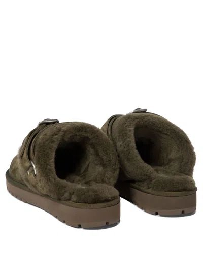 Burberry Elegant Mini Suede Slippers With Soft Fur Lining