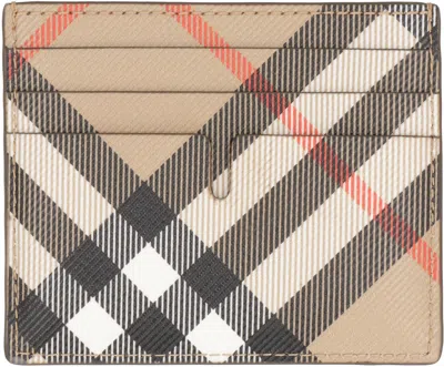 Burberry Signature Pattern Compact Rectangular Card Holder