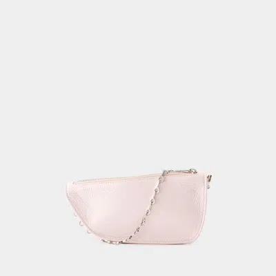 Burberry Mini Pink Leather Micro Shield Shoulder Handbag