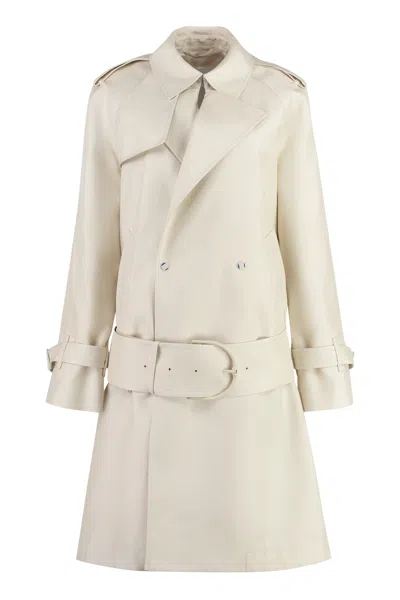 Burberry Medium Silk Blend Trench Coat
