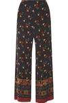 ETRO Floral-print crepe wide-leg pants