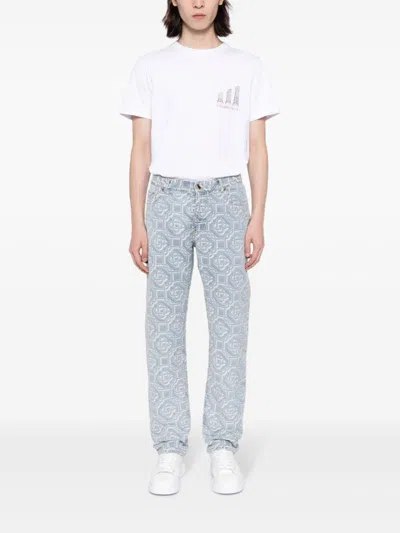 Casablanca Monogram-print Straight-leg Jeans