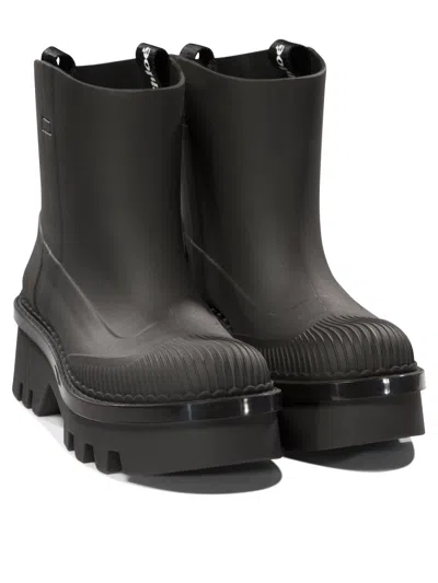 Chloé Rubber Solid Color Ankle Boots With Heel 6cm