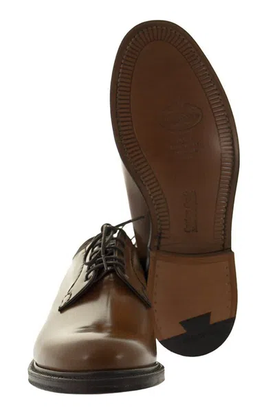 Church's Whole Cut Brown Derby With Artisanal Hand-stitching