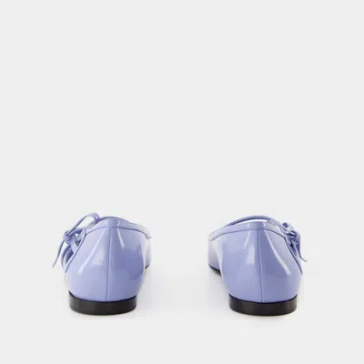 Dolce & Gabbana Mun Polished Leather Ballet Flats