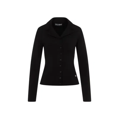 Dolce & Gabbana Black Notched Collar Blazer