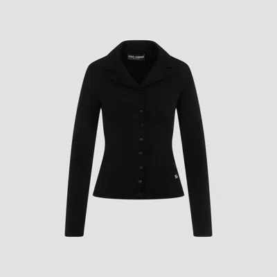 Dolce & Gabbana Black Notched Collar Blazer