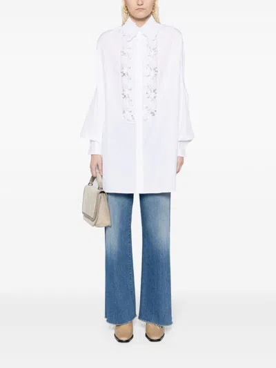 Ermanno Scervino Floral-lace Cotton Shirt