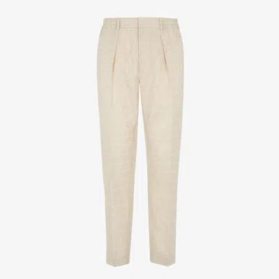 Fendi Sophisticated Stone Blend Trousers