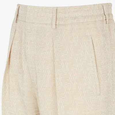 Fendi Sophisticated Stone Blend Trousers