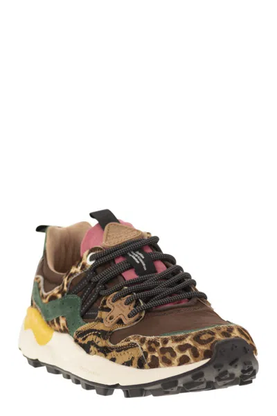 Flower Mountain Yamano 3 - Sneakers In Pony And Technical Fabric