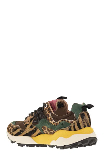 Flower Mountain Yamano 3 - Sneakers In Pony And Technical Fabric