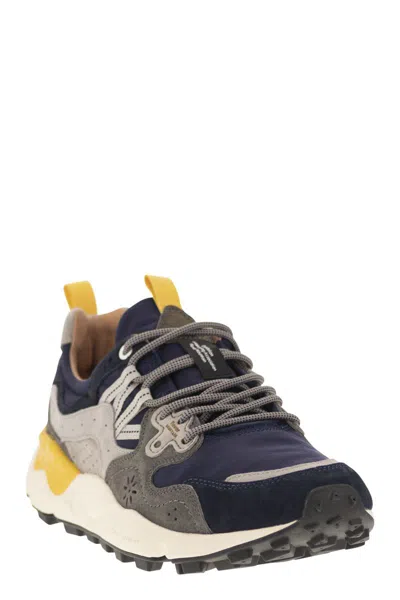 Flower Mountain Yamano 3 - Sneakers In Suede And Technical Fabric