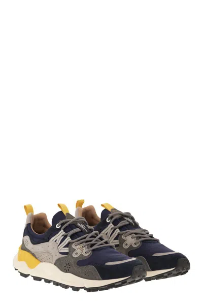 Flower Mountain Yamano 3 - Sneakers In Suede And Technical Fabric