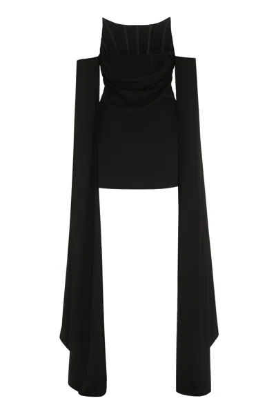 Giuseppe Di Morabito Off-the-shoulder Design Mini Dress