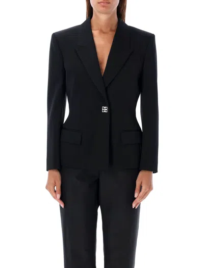 Givenchy Elegant Wool Blazer With Signature 4g Emblem