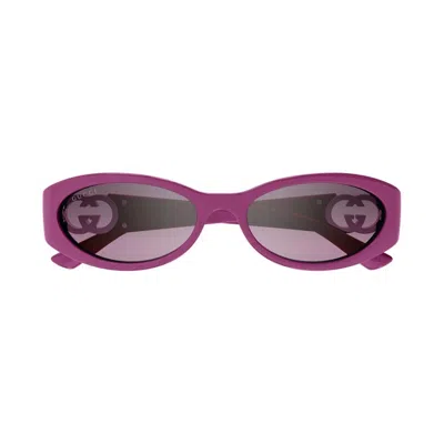 Gucci Pink Mirrror Gradient Oval Ladies Sunglasses Gg1660s 003 54