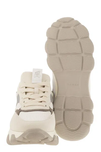 Shop Hogan Hyperactive - Leather And Fabric Trainers