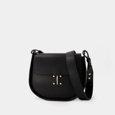 Ines De La Fressange Sleek And Timeless Senda Shoulder Handbag In Camel Leather