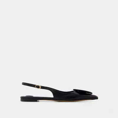 Jacquemus Duelo Slingback Leather Flats