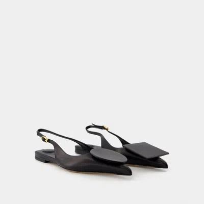 Jacquemus Duelo Slingback Leather Flats