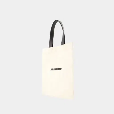 Jil Sander Beige Canvas Shopping Bag