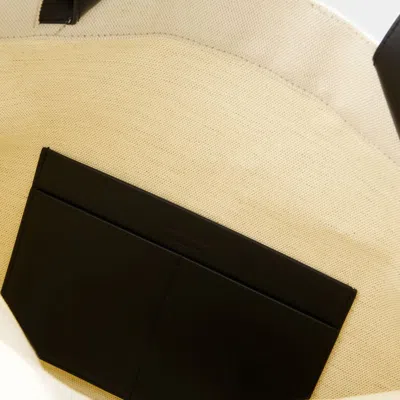 Jil Sander Beige Canvas Shopping Bag