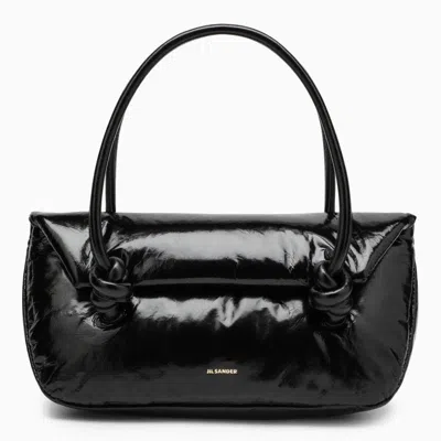 Jil Sander Women's Patent Leather Small Shoulder Bag In Black